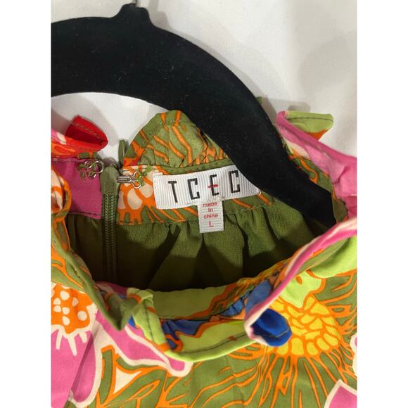 TCEC Dress Floral Size L - Picture 3 of 3